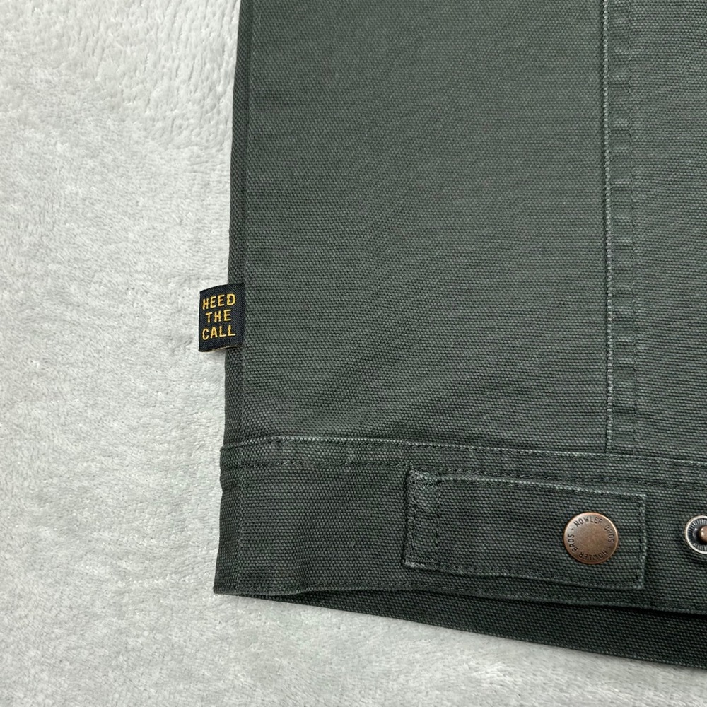 Howler Brothers Jacket Mens Medium Green Gaucho Utility Canvas Chore Outdoors - Picture 8 of 15